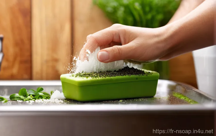 천연비누 냄새 - **Prompt: Sensory Escape: Gourmand & Marine Soap Experience**
    A person's hands gently hold a lux...