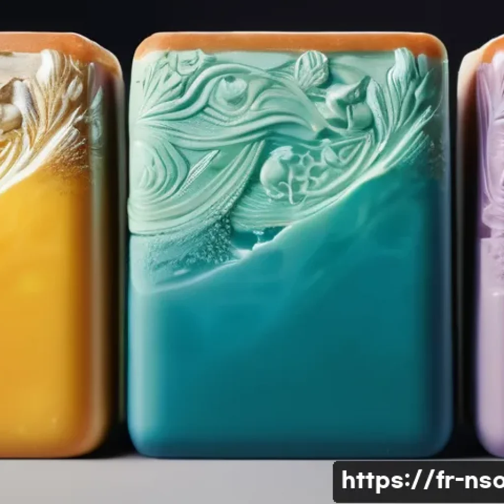 천연비누와 인공 비누 차이 - Here are three detailed image generation prompts in English, designed to capture the essence of natu...